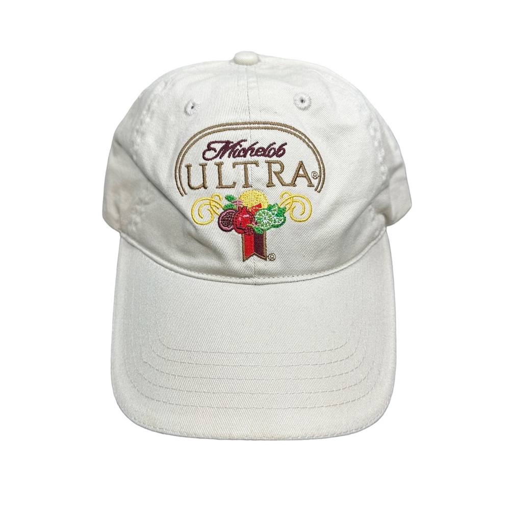 Michelob Ultra Tan Men’s Hat Adjustable Strap LIKE NEW